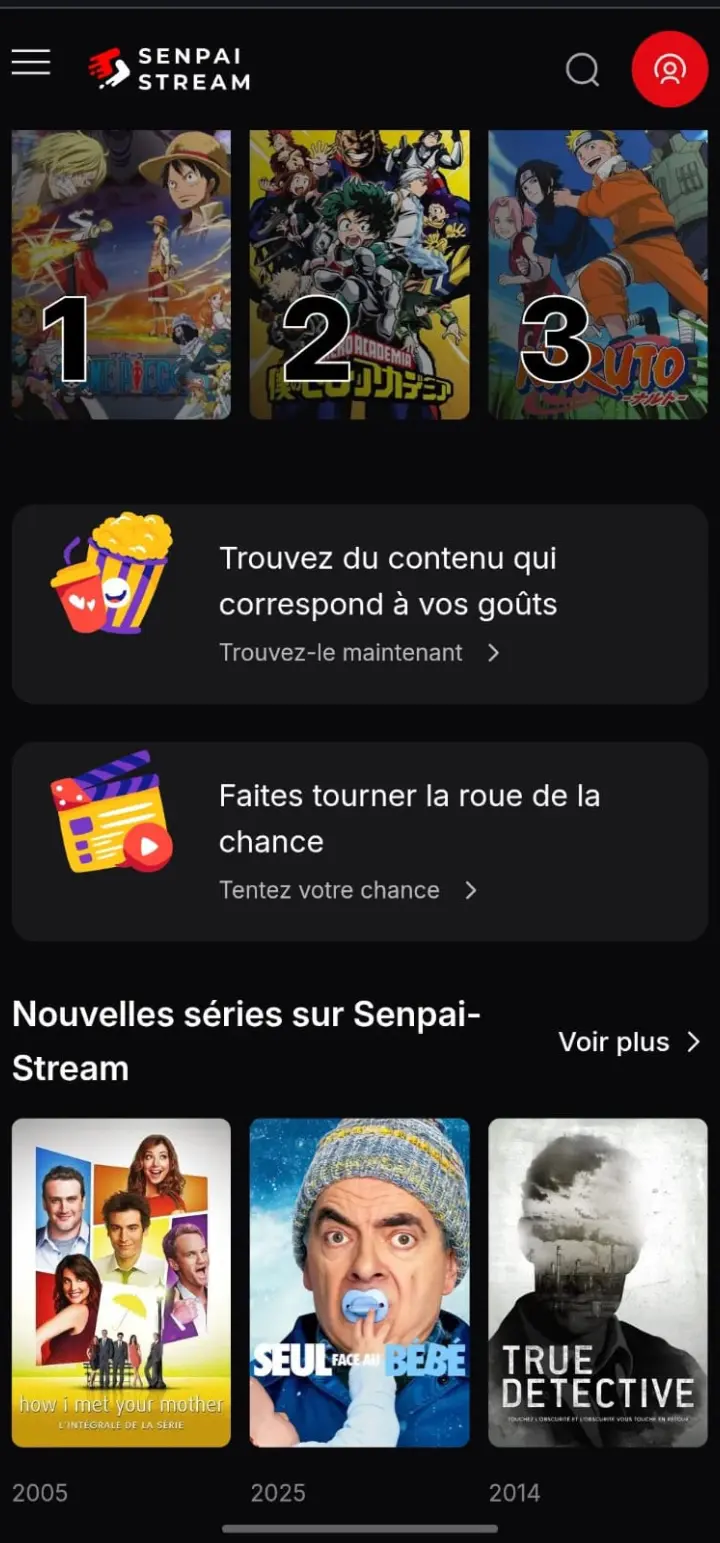 Senpai Stream video player in action with subtitles.